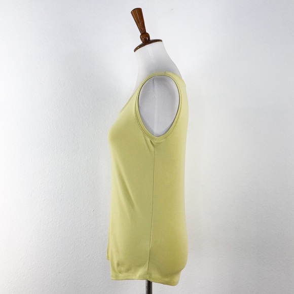 J. Jill Yellow Sleeveless Top Tank Top - Picture 3 of 7